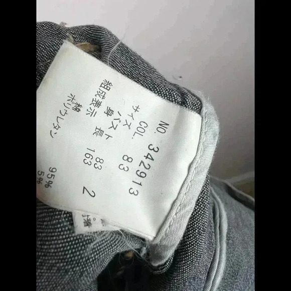 Theory Women’s Blake Denim Blazer  Jacket Notched Collar size 2 - Picture 3 of 6